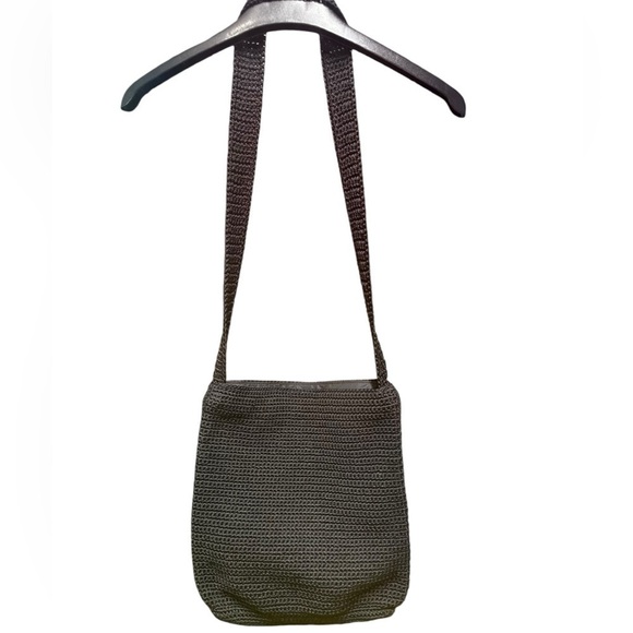 NWOT The Sak Black Red Tan Cream 4-Square Crochet Purse Shoulder Bag - Picture 2 of 9